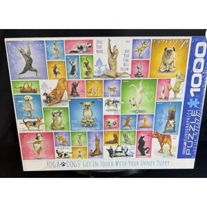 New Yoga Dogs 1000 piece Jigsaw Puzzle Eurographics Sealed